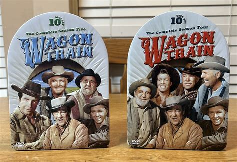 2 Wagon Train The Complete 4th & 5th Season 10 DVD Set TIN CASE Western ...