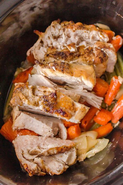 Perfect + Juicy Crockpot Turkey Breast Recipe | All Things Mamma