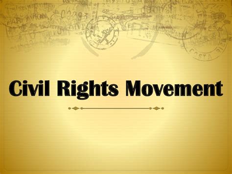 Civil Rights Movement - online presentation