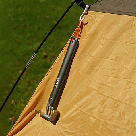 Tent Hammer Stainless Steel Camping Tent Hammer Lightweight Nail Puller (Black) | eBay
