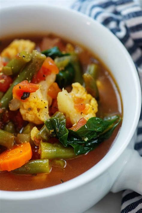 Easy & Hearty Keto Vegetable Soup - That Low Carb Life