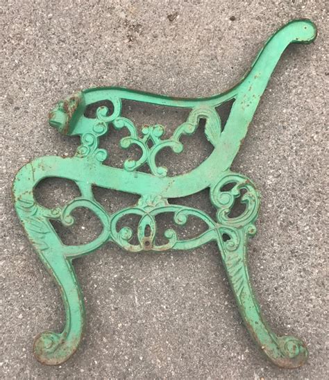 Vintage Cast Iron Garden Bench Ends - Garden Design Ideas