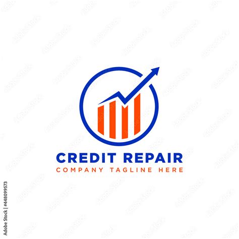 Credit repair logo vector. repair logo. circle with an arrow. Stock ...