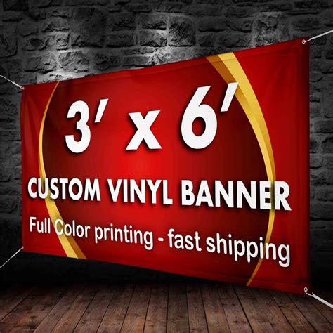 3x6' Custom Banners Vinyl Banner printing 13oz full | Etsy