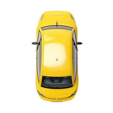 Car Top View Hd Transparent, Hand Drawn Yellow Top View Car ...