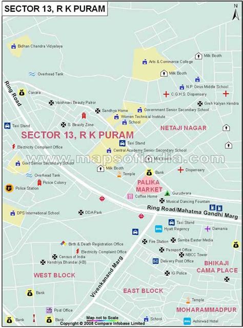 Sector 13 Rk Puram Map