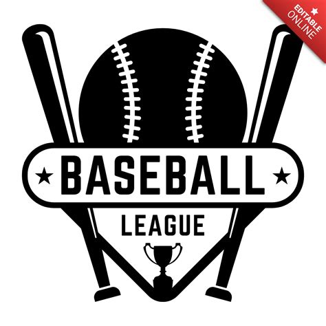 Baseball League Logo Design Template | Free Design Template