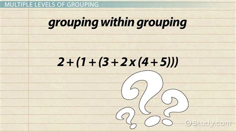 Brackets in Math | Definition, Types & Examples - Lesson | Study.com