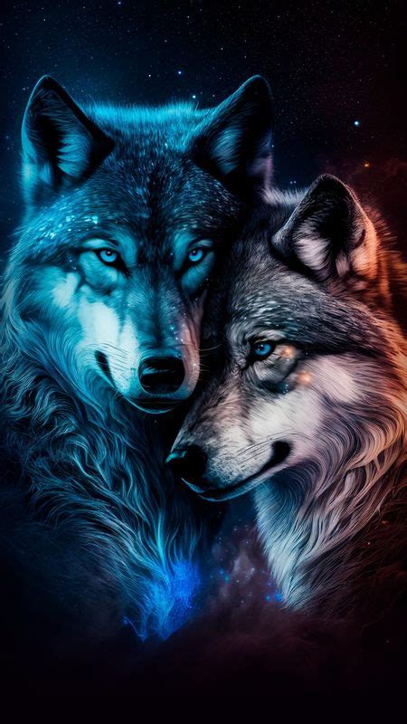 Wolves Couple - Apps on Galaxy Store in 2023 | Wolf pictures, Wild animal wallpaper, Wolf wallpaper