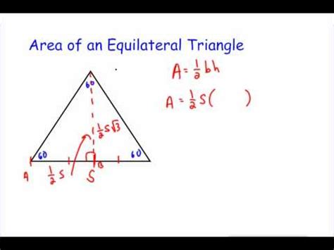 Area of an Equilateral Triangle - YouTube