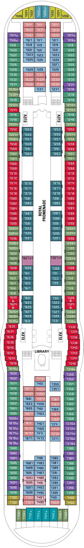 Independence Of The Seas Deck Plans - Royal Caribbean International | 2020 thru 2021 Cruise Schedule