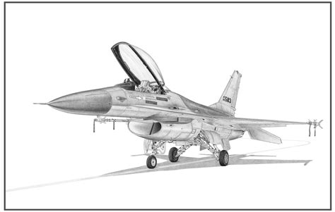 F-16A Fighting falcon Doug Kinsley print | Hill Aerospace Museum