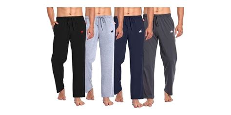 Men's 4-Pack Lounge Pants with Pockets