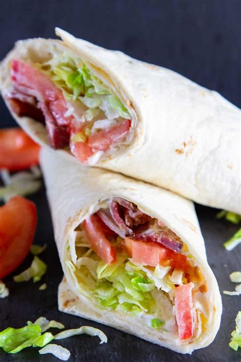 Easy BLT Wraps - Simply Home Cooked