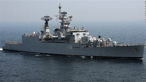 Indian Navy frigate flips over in dock, killing 2 - CNN