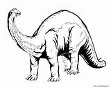 Dinosauri disegno da colorare N1 sketch template