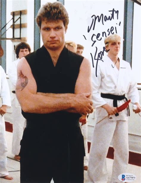 Martin Kove Signed "The Karate Kid" 8x10 Photo Inscribed "Sensei ...