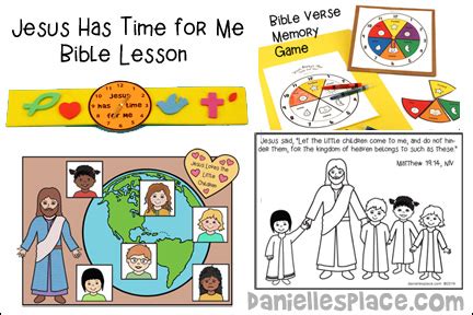 Jesus Has Time For Me - Members Resource Room - Bible Crafts and Lessons