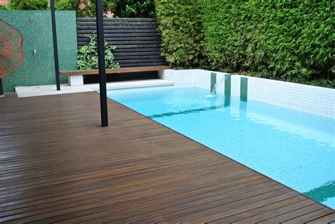 White pool tiles | Pool tile, Pool landscaping, Pool