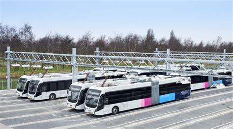 Europe's largest electric bus fleet operates at and around Amsterdam Airport Schiphol ...