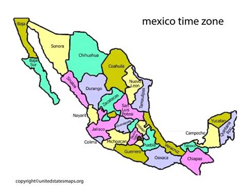 Mexico Time Zones Map Get Map Update - vrogue.co