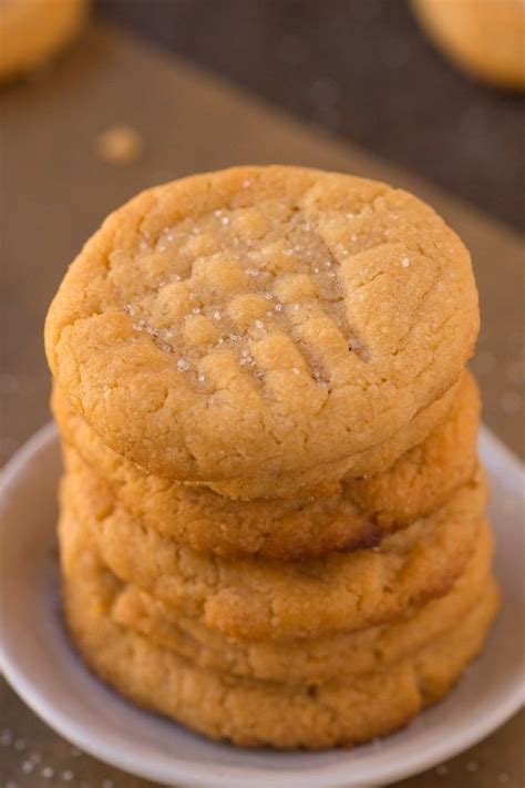 The BEST Easy 3 ingredient flourless sugar free peanut butter cookies ...