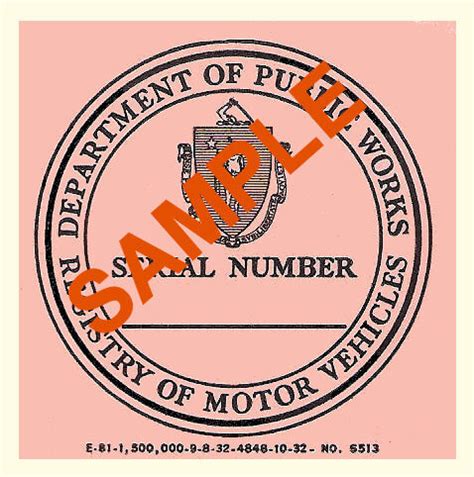 1932 Massachusetts INSPECTION sticker - $20.00 : Bob Hoyts Classic Inspection Stickers, Add a ...