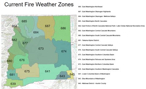 Proposed Changes to Eastern Washington Fire Weather Zones in 2022