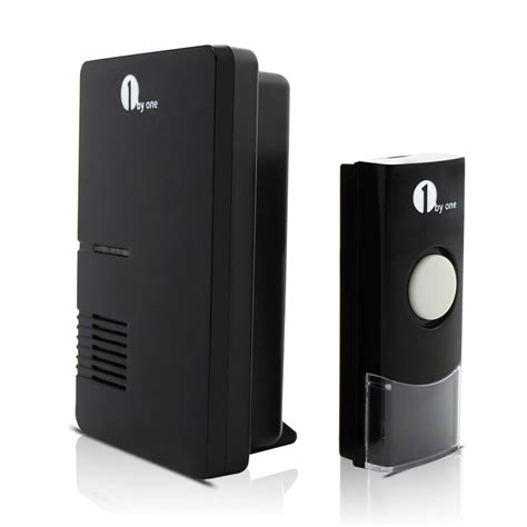 1byone Wireless Digital Doorbell Red LED Light 36 Chimes Black/White | eBay