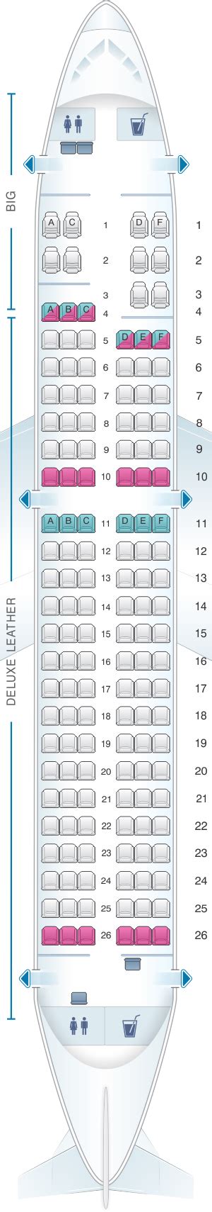 Seat Map Spirit Airlines Airbus A319 | SeatMaestro