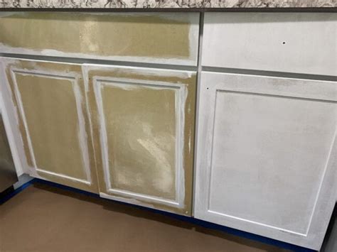 Painting MDF Kitchen Cabinets - Thermofoil Cabinet Redo - Poofy Cheeks