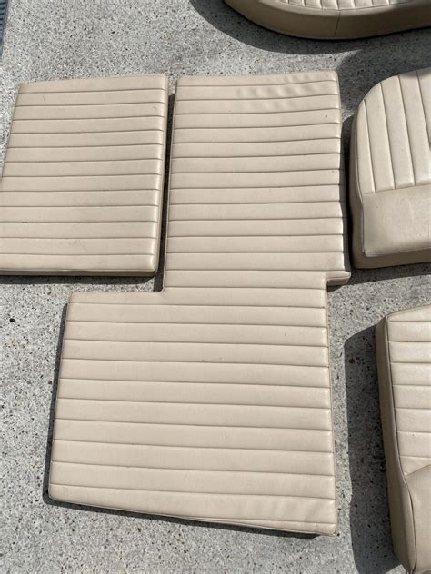 Cream Exterior Cushions For A Corniche - Boat Scrapyard