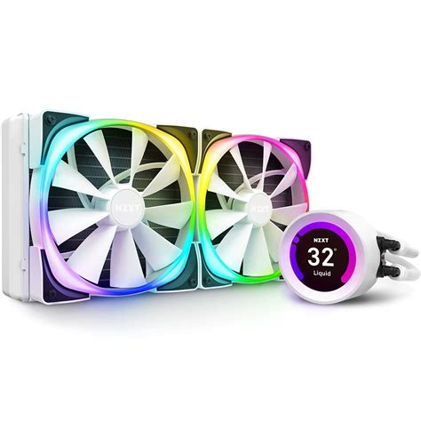 NZXT Kraken Z63 RGB 280mm - RL-KRZ63-RW - AIO RGB CPU Liquid Cooler - Customizable LCD Display ...