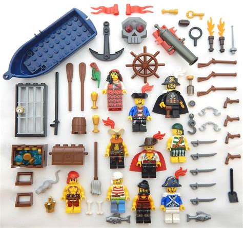 10 NEW LEGO PIRATE MINIFIGS figures minifigures captain boat treasure cannon lot #LEGO # ...