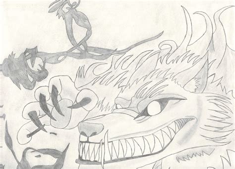 Evil Wolf Sketch by KillerChristmasTree on DeviantArt