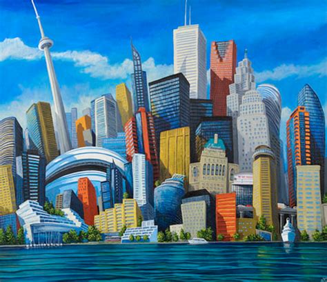 Historia y evolución de la pintura artística : Pinturas artísticas con paisajes urbanos de ciudades