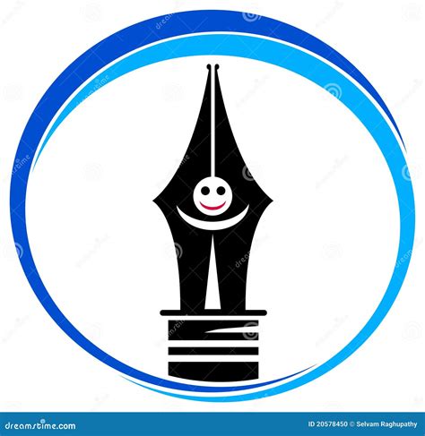 Pen logo stock vector. Illustration of entertainment - 20578450