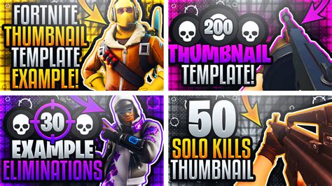 Ultimate YouTube Thumbnail Template - Fortnite by AcezProduction on ...