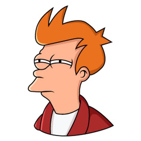 Futurama Fry Not Sure If Meme Sticker - Sticker Mania