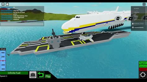 plane crazy roblox | an-225 lands on an aircraft carrier (no audio) - YouTube