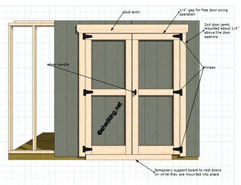 Double Shed Doors | Shed doors, Diy storage shed, Building a storage shed