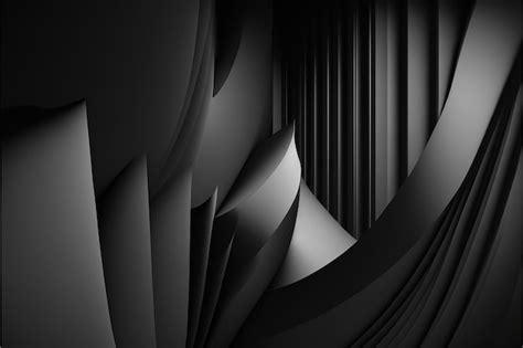 Premium Photo | Contemporary minimalistic abstract dark black geometric ...