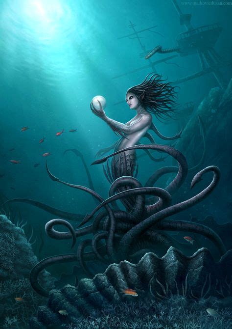 Lemura, Naga Sea Witch | Fantasy art