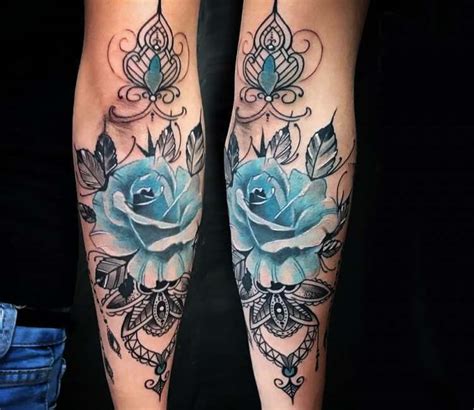 Blue Rose tattoo by Kafka Tattoo | Post 26058