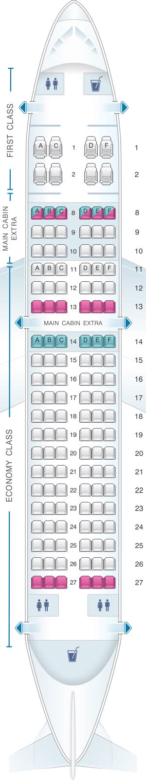 Seat Map American Airlines Airbus A319 | SeatMaestro