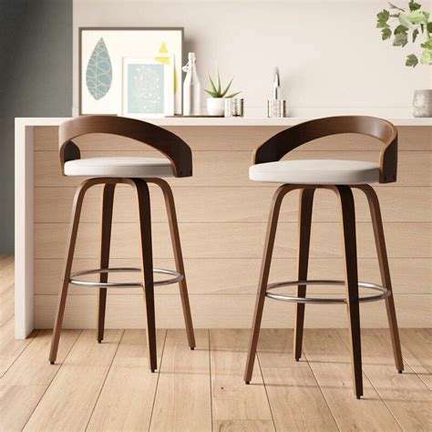 Damario Bar & Counter Swivel Stool | 1000 | Contemporary bar stools, Bar stools kitchen island ...