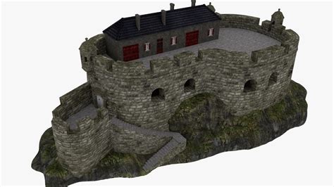 Coastal defense fort 3D Model OBJ | CGTrader.com