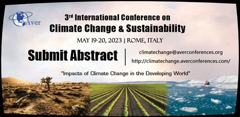 3rd International Conference on Climate Change & Sustainability ...