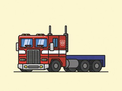 Optimus Prime Truck by Nenad Teofanov on Dribbble