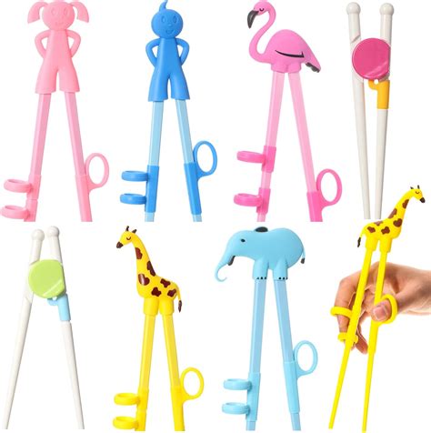 7 Pairs Kids Training Chopsticks Cute Animals Nepal | Ubuy